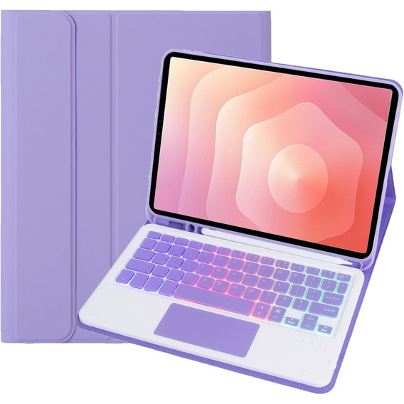 Megvilágított Bluetooth billentyűzettel és érintőpaddal ellátott tok Samsung Galaxy Tab S11 készülékhez