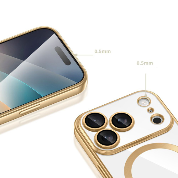 Mágneses tok lencsevédelemmel iPhone 17 Pro Max készülékhez