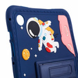 Gyermek szilikon tok Samsung Galaxy Tab A9 T220 X110 / X117, páncélozott, asztronauta, tengerészkék