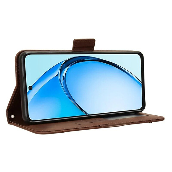Pattintható tok a Oppo A60, Card Slot, barna