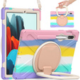 Tok Samsung Galaxy Tab S10 Lite / S10 FE / S9 FE / S9 / S8 / Tab S7, páncélozott, 360 fokban forgatható, színes