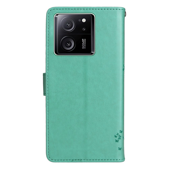Pattintható tok Xiaomi 13T / 13T Pro, fa, zöld