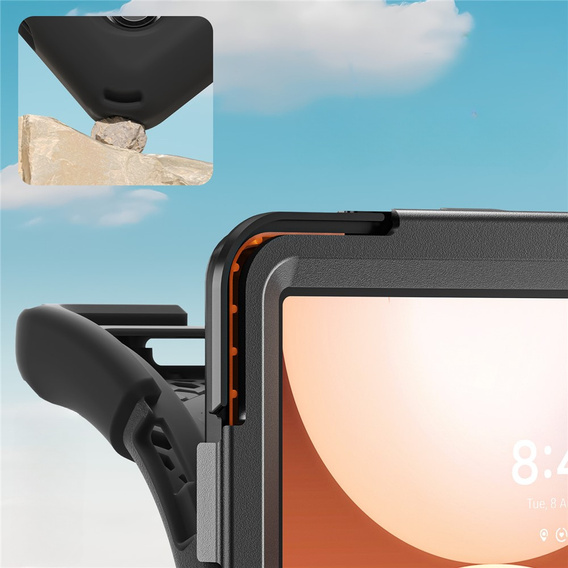 Páncélozott tok állvánnyal és vállpánttal Samsung Galaxy Tab A11+ készülékhez