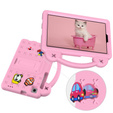 Gyermek tok Samsung Galaxy Tab A7 Lite 8.7 T220/T225, Cute Patterns, állvánnyal, rózsaszín