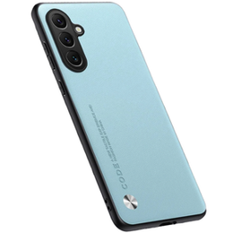 Bőr tok Samsung Galaxy M55 5G, leather hybrid, világoskék