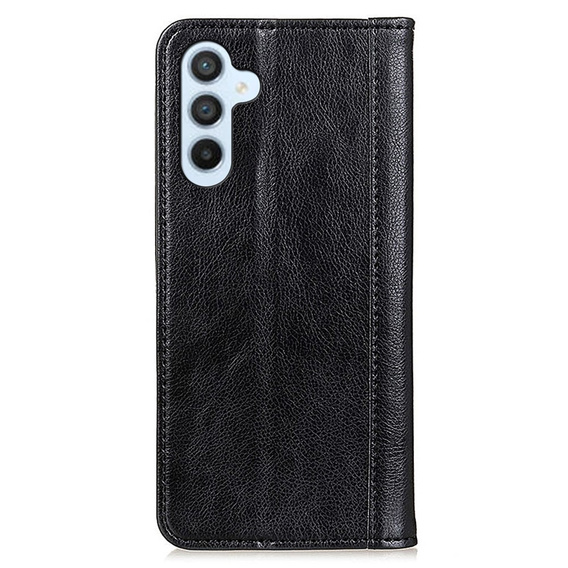 Telefontok a Samsung Galaxy M34, Wallet Litchi Leather, fekete