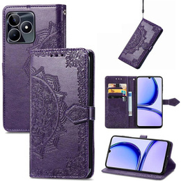 Pattintható tok a Realme Note 50, Mandala, lila