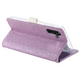 Flap tok Samsung Galaxy A14 4G/5G, Wallet Pocket Zipper Lace, lila