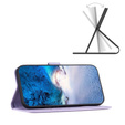 Pattintható tok a Xiaomi Redmi Note 13 Pro 5G, BINFEN Wallet, lila