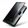 CASEME flip tok Samsung Galaxy Note 10 Plus, Waxy Textured, fekete