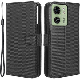 Pattintható tok a Motorola Edge 40 5G, Wallet Smart Magnet, fekete