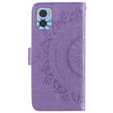 Pattintható tok a Motorola Moto E22 / E22i, Mandala, lila