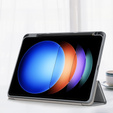 Tok Xiaomi Pad 6S Pro 12.4, Smartcase Hybrid, tolltartó résszel, szürke