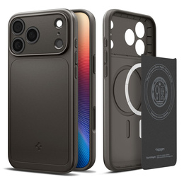 Spigen tok iPhone 17 Pro készülékhez, Thin Fit MagSafe, Gunmetal