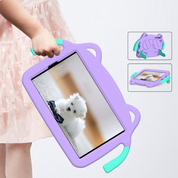 Gyerek tok Samsung Galaxy Tab A7 Lite 8.7T220 / T225 / A 8.0 (2019) T290 / T295, lila