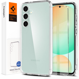 A Spigen tok Samsung Galaxy S24 FE, Ultra Hybrid, átlátszó + 9H edzett üveg
