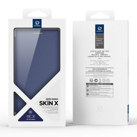 Dux Ducis Telefontok a Samsung Galaxy S25 Ultra, Skin X Pro, MagSafe, sötétkék