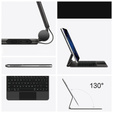 Billentyűzet tok iPad Pro 11" 2024, Magnetic Keyboard Touchpad, fekete