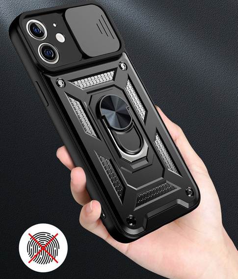 Telefontok a iPhone 12, CamShield Slide, fekete