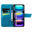 Pattintható tok a Infinix Hot 50i 4G, Butterfly, kék