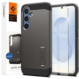 Spigen tok Samsung Galaxy S25+ Plus készülékhez, Tough Armor Mag Mag MagSafe, szürke + 9H edzett üveg