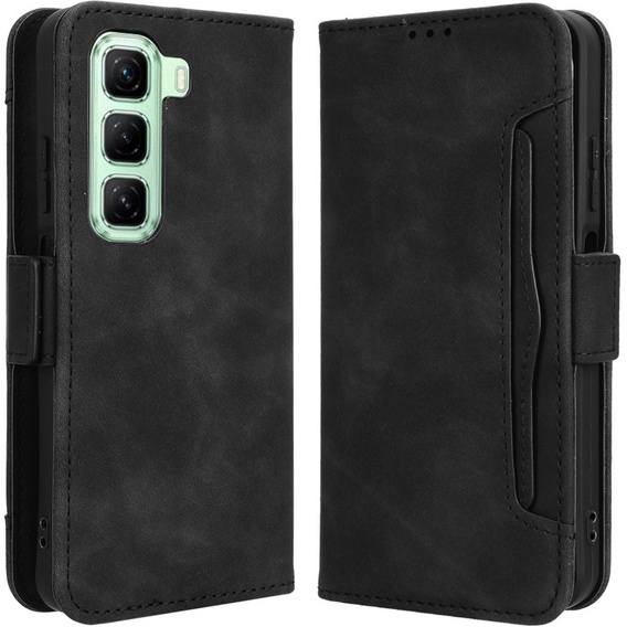 Pattintható tok a Infinix Hot 50 4G, Card Slot, fekete
