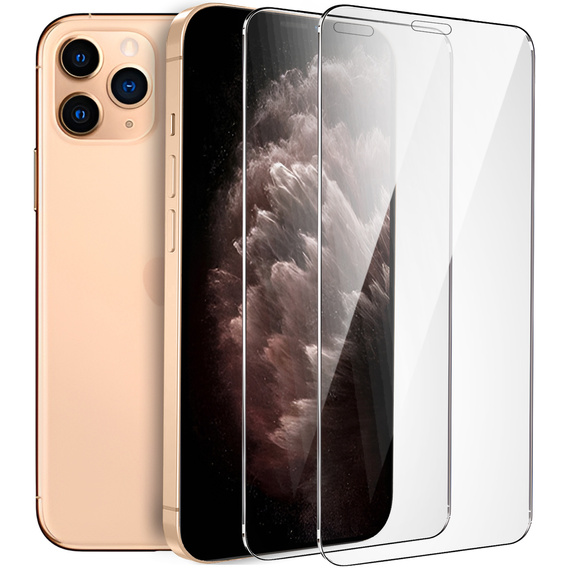 2x edzett üveg a iPhone 11 Pro, ERBORD 9H Hard Glass a képernyőn