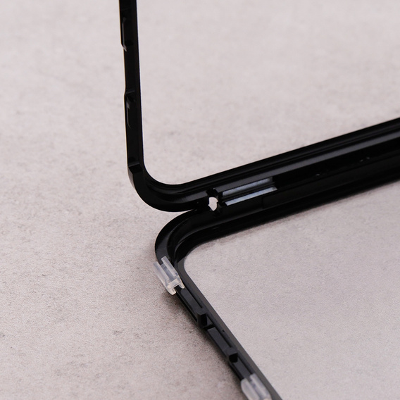Tok iPhone 13, Magnetic Dual Glass, fekete