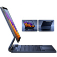 Billentyűzet tok Samsung Galaxy Tab S7 / S8, Dexnor Magnetic Keyboard Touchpad, kék