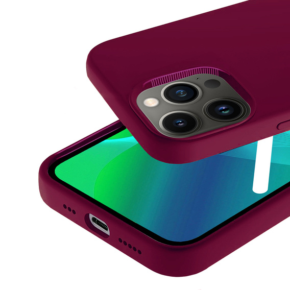 Telefontok a iPhone 14 Pro, Silicone Lite, piros