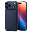 Spigen Liquid Air tok iPhone 17 Pro készülékhez, tengerészkék