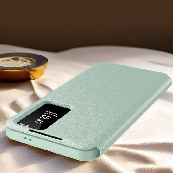 Flip tok Samsung Galaxy A55 5G, Smart View Wallet, zöld