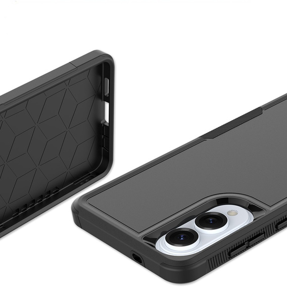 Páncélozott tok Samsung Galaxy S25 Edge, Dual Shockproof, fekete