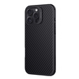 Tok iPhone 16 Pro Max, páncélozott Nillkin, Carbon Fiber, Magsafe, fekete
