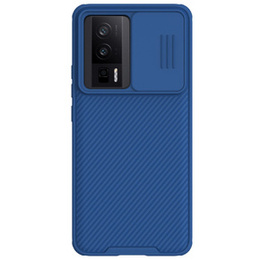 Tok Poco F5 Pro, páncélozott Nillkin, CamShield Pro, kék