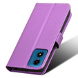 Pattintható tok a Motorola Moto G24 / G24 Power / G04, Wallet Smart Magnet, lila