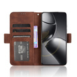Pattintható tok a Xiaomi 14T Pro, Card Slot, barna