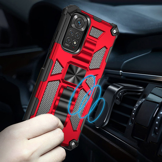 Telefontok a Xiaomi Redmi Note 11 / 11S, Armor Kickstand, piros