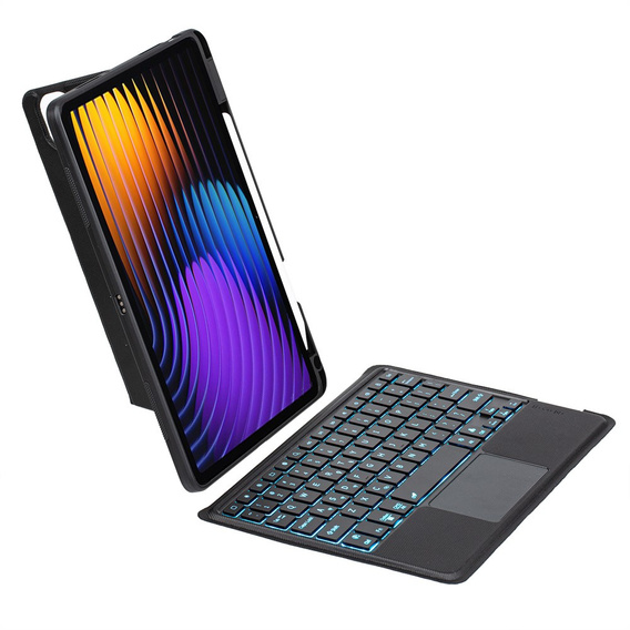 Billentyűzet tok Xiaomi Pad 7 / 7 Pro, billentyűzet Touchpad, fekete