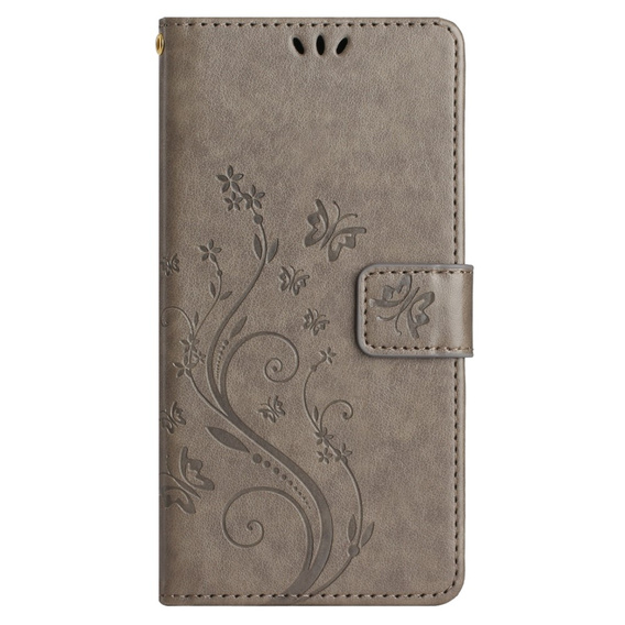 Pattintható tok a Xiaomi Redmi Note 13 Pro+, Butterfly, szürke