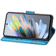 Pattintható tok a Motorola Moto G15 / Motorola Moto G15 Power, Butterfly, kék