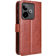 Pattintható tok a Realme GT 7 / 7T, Crazy Horse Wallet, barna