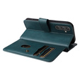 Flip tok Samsung Galaxy A55 5G, 10 Card Slots Wallet, zöld