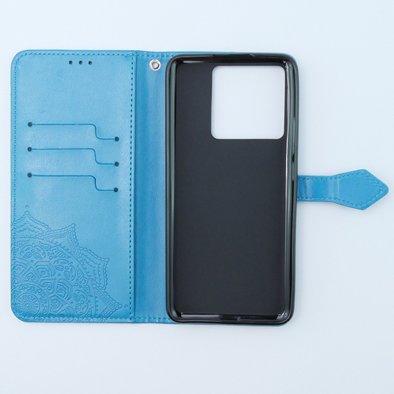 Pattintható tok a Xiaomi 13T / 13T Pro, Mandala, kék