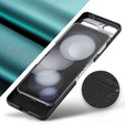 Tojás Samsung Galaxy Z Flip7 FE / Z Flip6, CASEME Litchi Leather, zöld