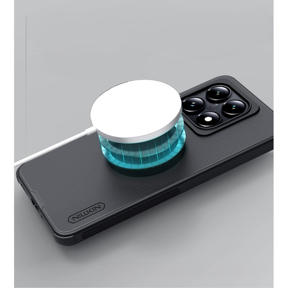 NILLKIN tok Xiaomi 14T, Frosted Shield, MagSafe, fekete