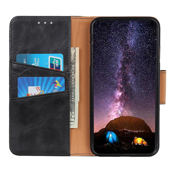 Pattintható tok a Xiaomi Mi 11 Lite / Mi 11 Lite 5G / 11 Lite 5G NE, Wallet, fekete