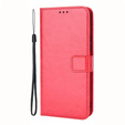 Pattintható tok a Oppo A78 4G, Crazy Horse Wallet, piros