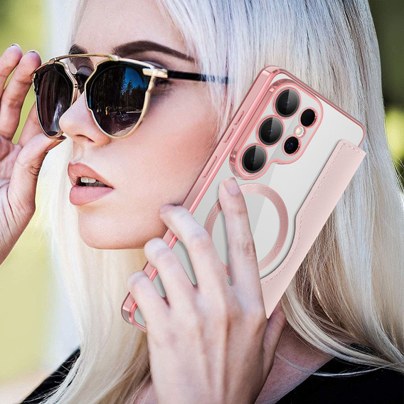 RFID pénztárca MagSafe flip tok kameravédelemmel Samsung Galaxy S26 Ultra készülékhez