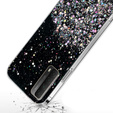 Telefontok a Huawei P Smart 2021/Y7A, Glittery, fekete